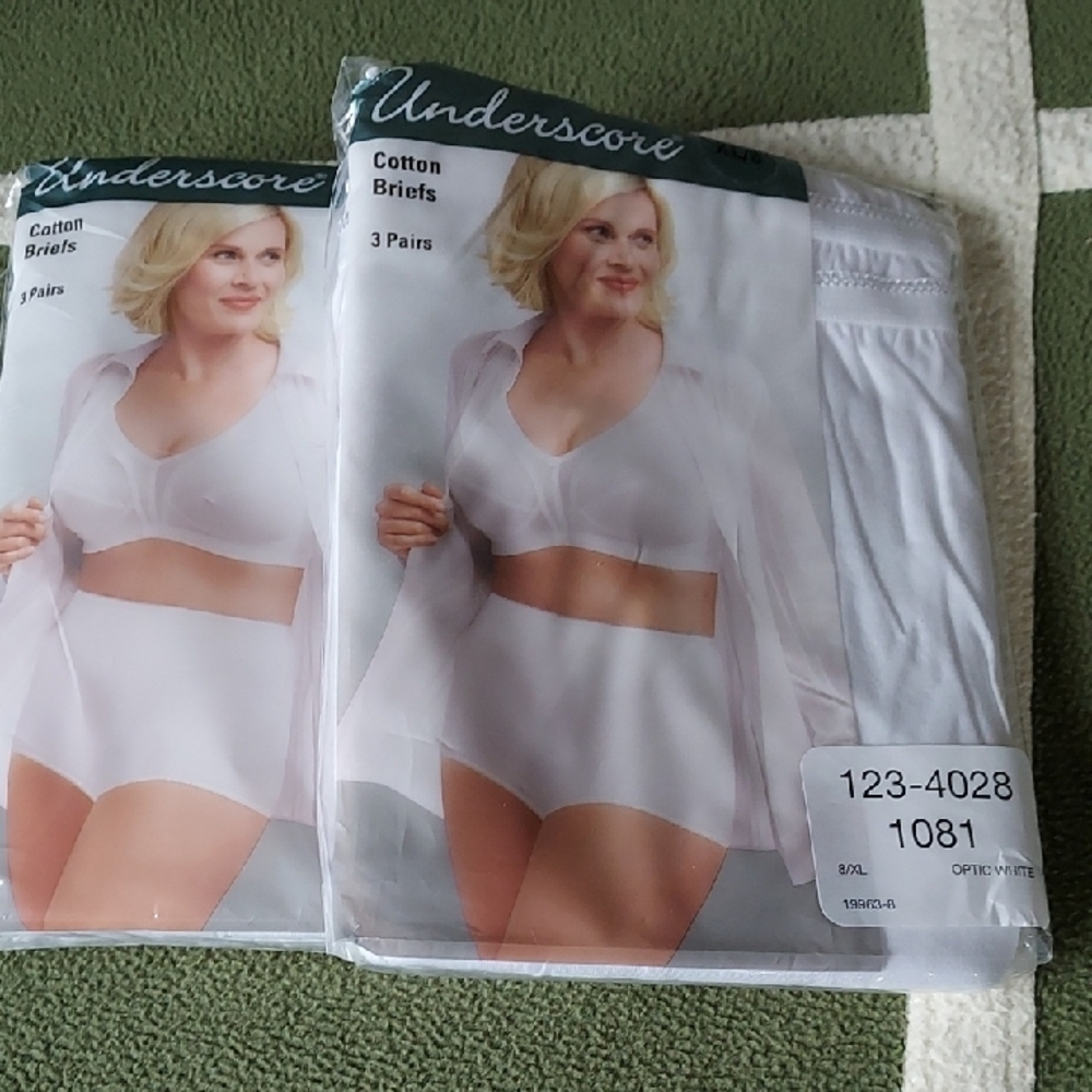Women's White Cotton Briefs - 3 Pairs